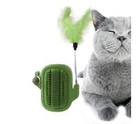 Birtern Catnip Toy Balls for Wall - Catnip Ball Face Scratcher Toy,Cat Wall Groomer with Catnip, Cat Corner Brush Wall for Kittens
