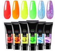 Birtern Glow In The Dark Top Coat Gel | UV Light Luminous Fingernail Top Gel for Women | Smooth Texture Manicure Supplies, Glow In The Dark Nail Polish for Traveling