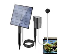 Birtern Solar Pond Air Pump Oxygenator Solar Pond Aerator 7V 2.5W Fish Tank Bubbler Adjustable Oxygen Pump For Fish Tank Fishing Hydroponics Outdoor Yard Pool