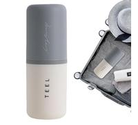 Birtern Toothpaste Storage Box | Portable Toothpaste Cup | Toothpaste Storage Cup, Wash Cup, Toothbrush Organizer for Travel, Business, Home, Camping, School