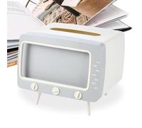 Birtern TV Tissue Box Phone Holder - Retro Tissue Holder Mobile Phone Stand,TV Shaped Tissue Holder Multipurpose Tissue Dispenser Box Cell Phone Holder for Bathroom, Bedroom, Night Stands