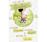 Birth Card Basic Classic - Birth Card Shoes - 11.6 x 16.6 cm