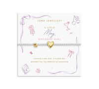 BIRTH MONTH A LITTLE MAY Silver & Gold Plated Bracelet 17.5cm stretch