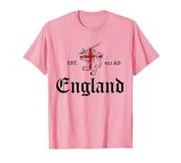 Birth of England 927AD Anglo-Saxon Rule T-Shirt, Men, Pink, Large