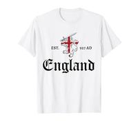 Birth of England 927AD Anglo-Saxon Rule T-Shirt, Men, White, 6X-Large