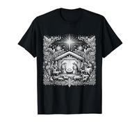 Birth of Jesus First | Nativity Scene | Christmas Vintage T-Shirt