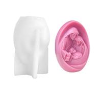 Birth of Jesuss Mold Nativity Scene Resin Silicone for Making Clay Craft Plaster Home Decoration Birth of Jesuss Molds Soap Nativity Scene Silicone