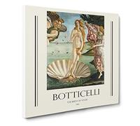Birth Of Venus By Sandro Botticelli Canvas Print | Gallery Wrapped 30mm Frame Wall Art | 20x20 inches | Ready to Hang | Classic Picture | Living Room Bedroom Lounge Office