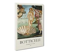 Birth Of Venus By Sandro Botticelli Canvas Print | Gallery Wrapped 30mm Frame Wall Art | 30x20 inches | Ready to Hang | Classic Picture | Living Room Bedroom Lounge Office