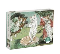 Birth Of Venus Meowsterpiece Of Western Art 1000 Piece Puzzle Paperback Book