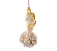 Birth of Venus Mythical Goddess Sea Woman Glass Christmas Ornament