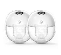 Birth Wearable Electric Breast Pump - Hands-Free, Pain-Free, Quiet Operation - Portable, USB Rechargeable, Strong Suction, BPA-Free - for Effortless Pumping Anytime, Anywhere (2 Units)