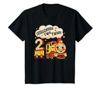 Birthday 2 Years Old Chugga Two Party Themes Trains T-Shirt