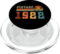 Birthday 38 Years Gift for Men Women Palm Retro Vintage 1988 PopSockets PopGrip for MagSafe