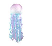 Birthday Accessories DIY Paper Lanterns Hanging Little Mermaid Theme Party Under The Sea Birthday Party Decor Girl Wedding(1pcs Gradient)