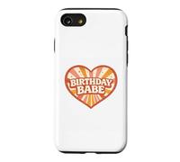 Birthday Babe Retro Groovy Heart Vintage Sunrays Sparkle Case for iPhone SE (2020) / 7/8
