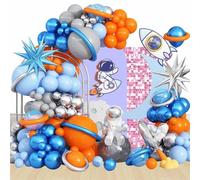 Birthday Balloons Arch Space Party Decorations Space Explosion Star Foil Balloon for Birthdays Weddings Graduation Decorations