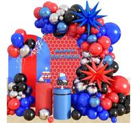 Birthday Balloons Arch Spider Party Decorations Explosion Star Foil Balloon for Birthdays Weddings Graduation Decorations