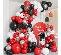 Birthday Balloons, Black Red Balloons, Balloon Arch Kit, Party Decorations, Confetti Ball Oons, Balloon Garland, Graduation, Wedding, Valentine's Day, Baby Shower Decorations, Proposal