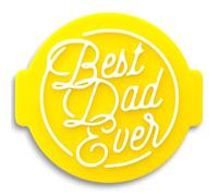 Birthday Best Dad HF30 - Embosser/Stamp for Fondant, Icing, Cupcake, Cake, Decoration