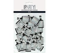 Birthday Black & Silver Glitz Holographic Poppers - Stunning & Unique Party Blasters - Perfect for Memorable Events - 20ct