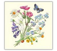 Birthday/Blank Greeting Card For Her - Female - Emma Bridgewater - Flowers and Butterfly - Artistic Floral Design - General Card Suitable for Any Occasion - Made in the UK - Eco-Friendly