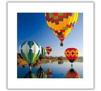 Birthday/Blank Greeting Card For Him/Her - Male/Female - Hot Air Balloons Scenic Design - Photographic Design - General Card Suitable for Birthday and Other Occasions - Made in the UK - Eco-Friendly