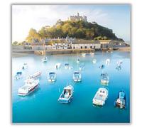 Birthday/Blank Greeting Card For Him/Her - Male/Female - St Michael's Mount Harbour - BBC Countryfile - General Card Suitable for Birthday and Other Occasions - Made in the UK - Eco-Friendly