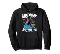 Birthday Blastoff Yo Funny Astronaut Space Pullover Hoodie