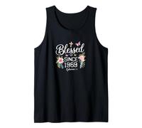 Birthday | Blessed Since 1969 Ephesians 1 3 | Bible Verse Tank Top