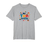 Birthday Boy 2 Mr. Two-Rrific Celebration T-Shirt, Men's Big and Tall, Heather Grey, 6X Tall