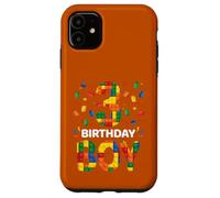 Birthday Boy 3 Year Old 3rd Birthday Block Building Brick Case for iPhone 11