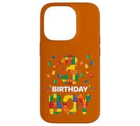 Birthday Boy 3 Year Old 3rd Birthday Block Building Brick Case for iPhone 14 Pro