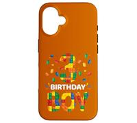 Birthday Boy 3 Year Old 3rd Birthday Block Building Brick Case for iPhone 16
