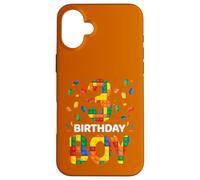Birthday Boy 3 Year Old 3rd Birthday Block Building Brick Case for iPhone 16 Plus