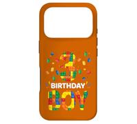 Birthday Boy 3 Year Old 3rd Birthday Block Building Brick Case for iPhone 17 Pro