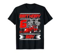 Birthday Boy 6 Years Race Car 6th Birthday Racing Car T-Shirt