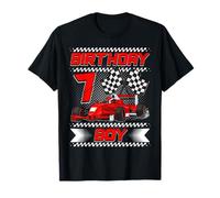 Birthday Boy 7 Years Race Car 7th Birthday Racing Car T-Shirt