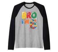 Birthday Boy Bro I’m 6 Year Old Building Blocks Brick Raglan Baseball Tee