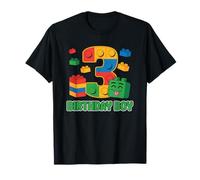 Birthday Boy Building Blocks Brick Theme Party 3rd Birthday T-Shirt