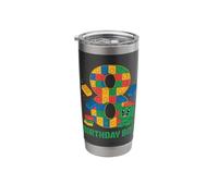 Birthday Boy Building Blocks Brick Theme Party 8th Birthday Stainless Steel Insulated Tumbler