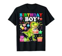 Birthday Boy Dinosaur T Rex Birthday Party Bday Boys Kids T-Shirt