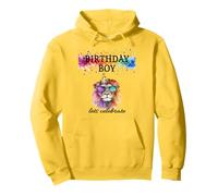 Birthday Boy Lets Celebrate Cool Lion With Sunglasses & Hat Pullover Hoodie