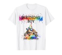 Birthday Boy Lets Celebrate Sea Turtle With Sunglasses & Hat T-Shirt