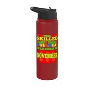 Birthday Bricks Block Builder November Bday Party Gift Boys Stainless Steel Insulated Water Bottle