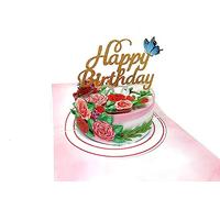 Birthday Cake 3D Birthday Cards For Woman | Pop Up Cards For Women Men and Children | Surprise Your Loved One With A 3D Birthday Card