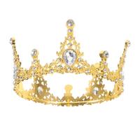 Birthday Cake Crown Topper Alloy Shaped Wedding Decoration for Wedding | A Crown, Add Romantic Placement, Warmer Atmosphere Placement, Use with Rhinestone, Put Head Take Some Photos Decoration