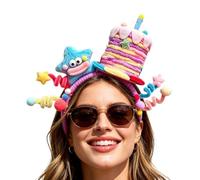 Birthday Cake Headband - Adjustable Twisted Hair Accessory | Party Wear