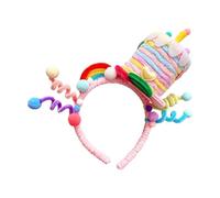 Birthday Cake Headband for Women Twistable Headwear