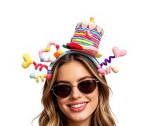 Birthday Cake Headband for Women Twisted Headband